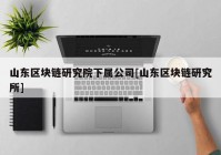 山东区块链研究院下属公司[山东区块链研究所]