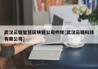 武汉云链智慧区块链公司咋样[武汉云链科技有限公司]